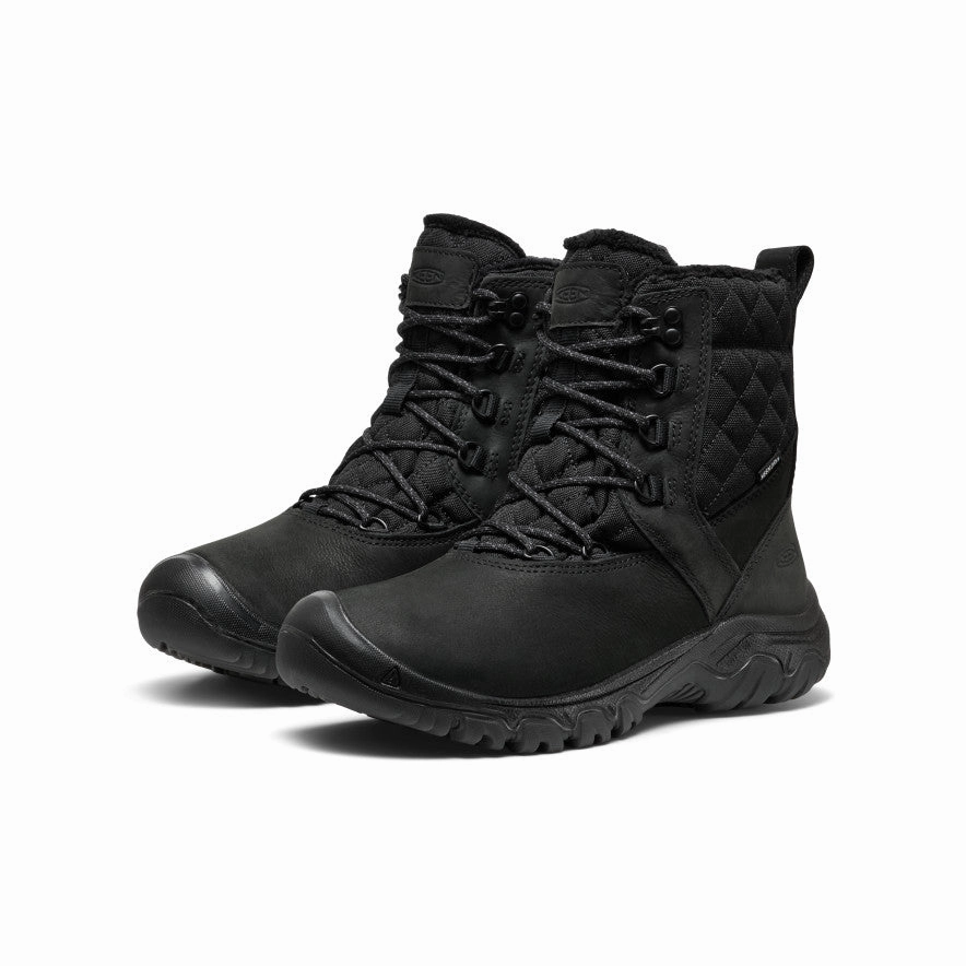 Women's Greta II Waterproof Boot  |  Black Airflow Channeling Adjustable Strap