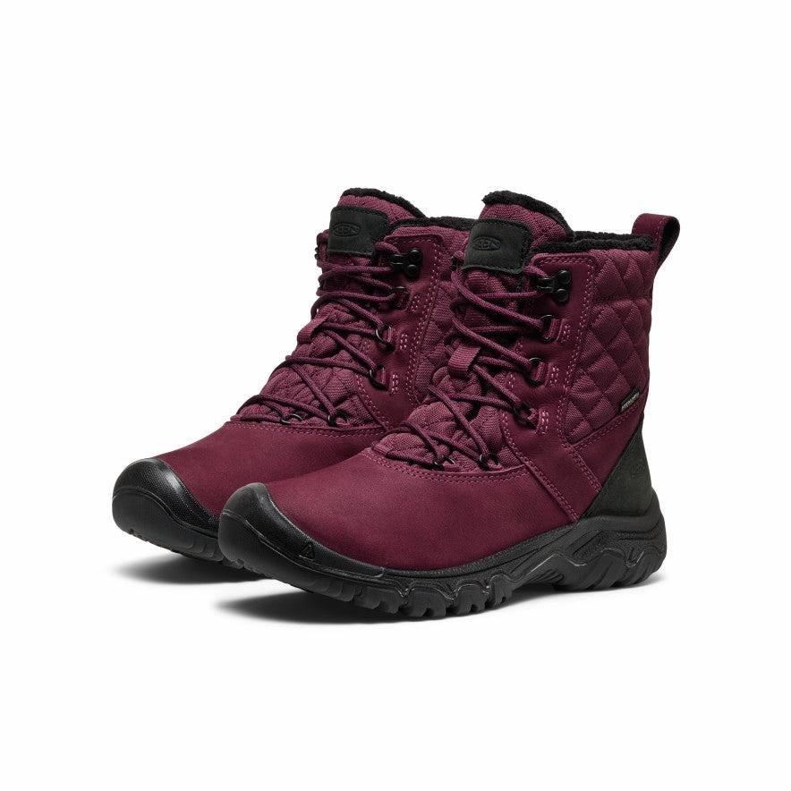 Women's Greta II Waterproof Boot  |  Fig/Black Rapid Release Drainage