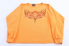 Women's Harley Davidson Motorcycles Arkansas LS T-shirt Smooth Jersey Texture