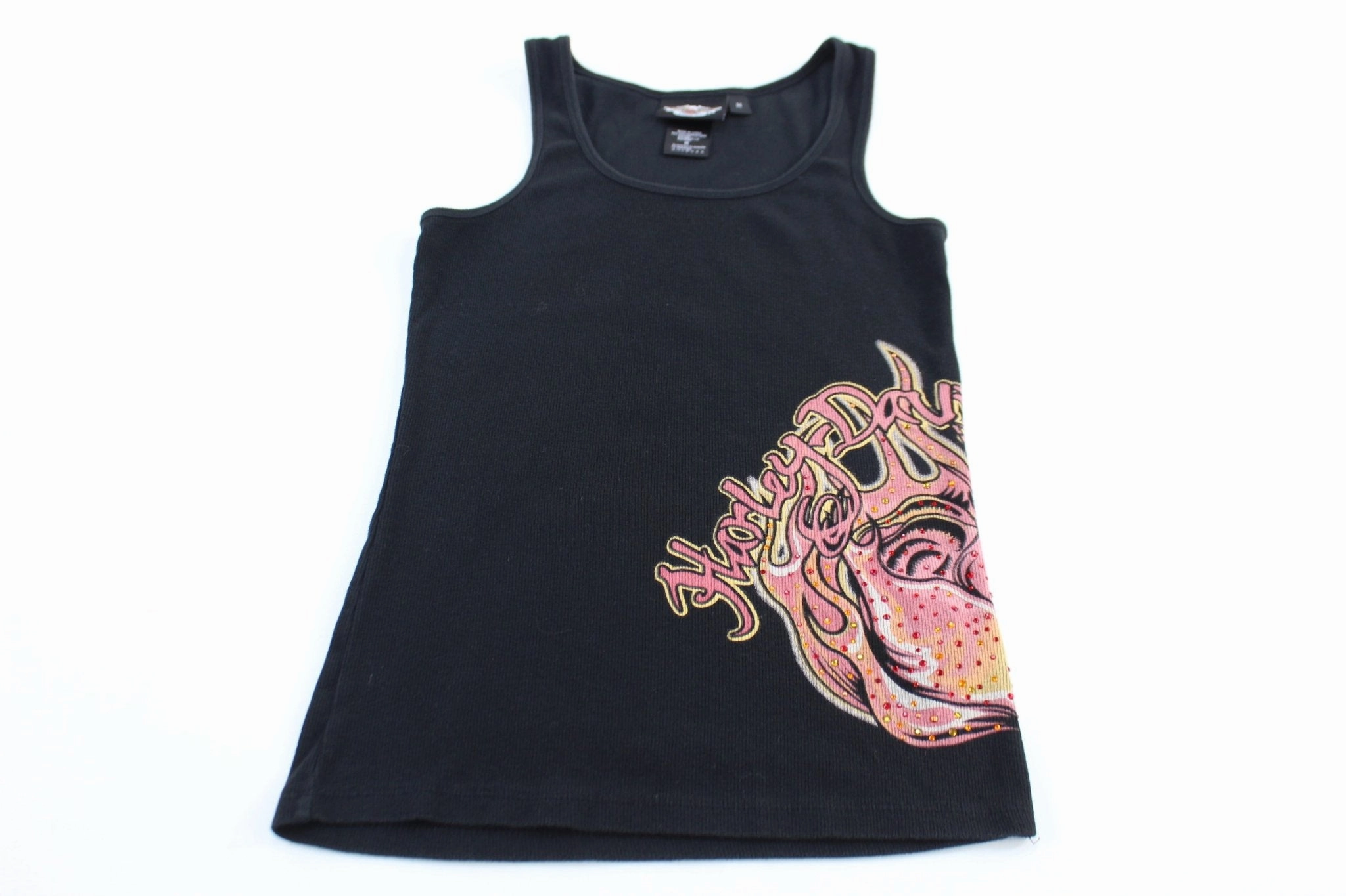 Women's Harley Davidson Motorcycles Bejeweled Tank Top Dynamic Comfort