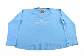 Ultimate Fit Women's Harley Davidson Motorcycles Embroidered Denton County LS T-Shirt