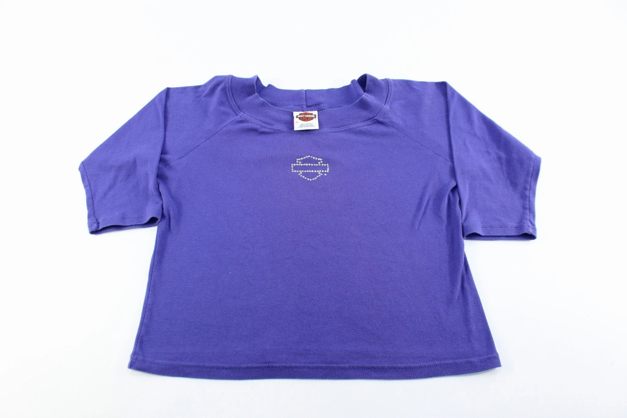 Women's Harley Davidson Motorcycles Embroidered Forth Worth, Texas T-Shirt Simple Comfort Look