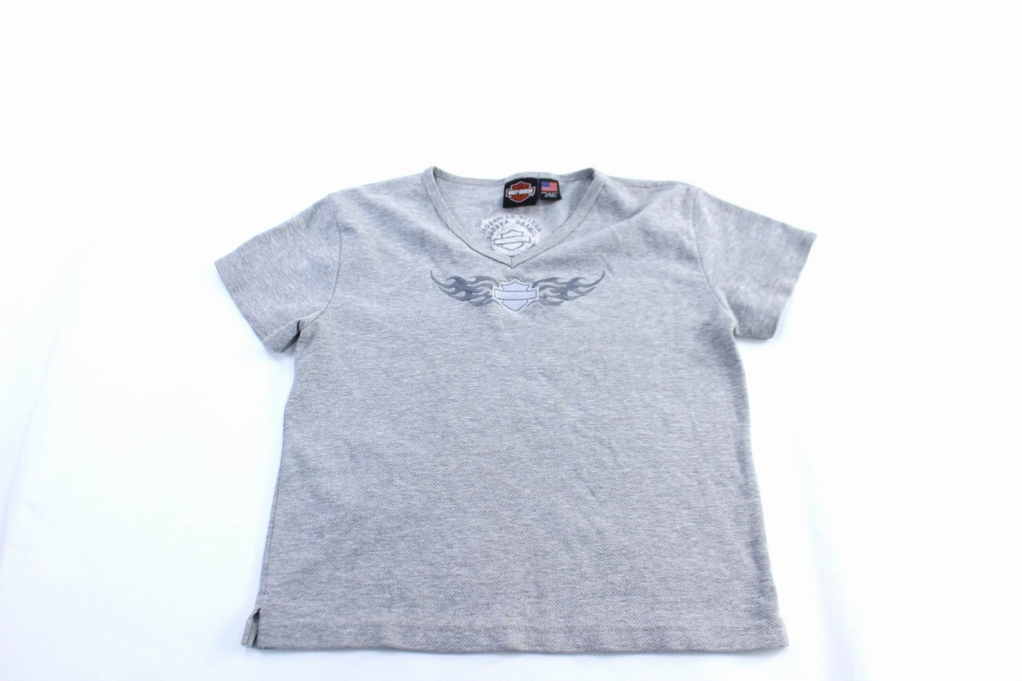 City Smart Women's Harley Davidson Motorcycles Embroidered Milwaukee, Michigan T-Shirt