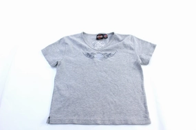 City Smart Women's Harley Davidson Motorcycles Embroidered Milwaukee, Michigan T-Shirt