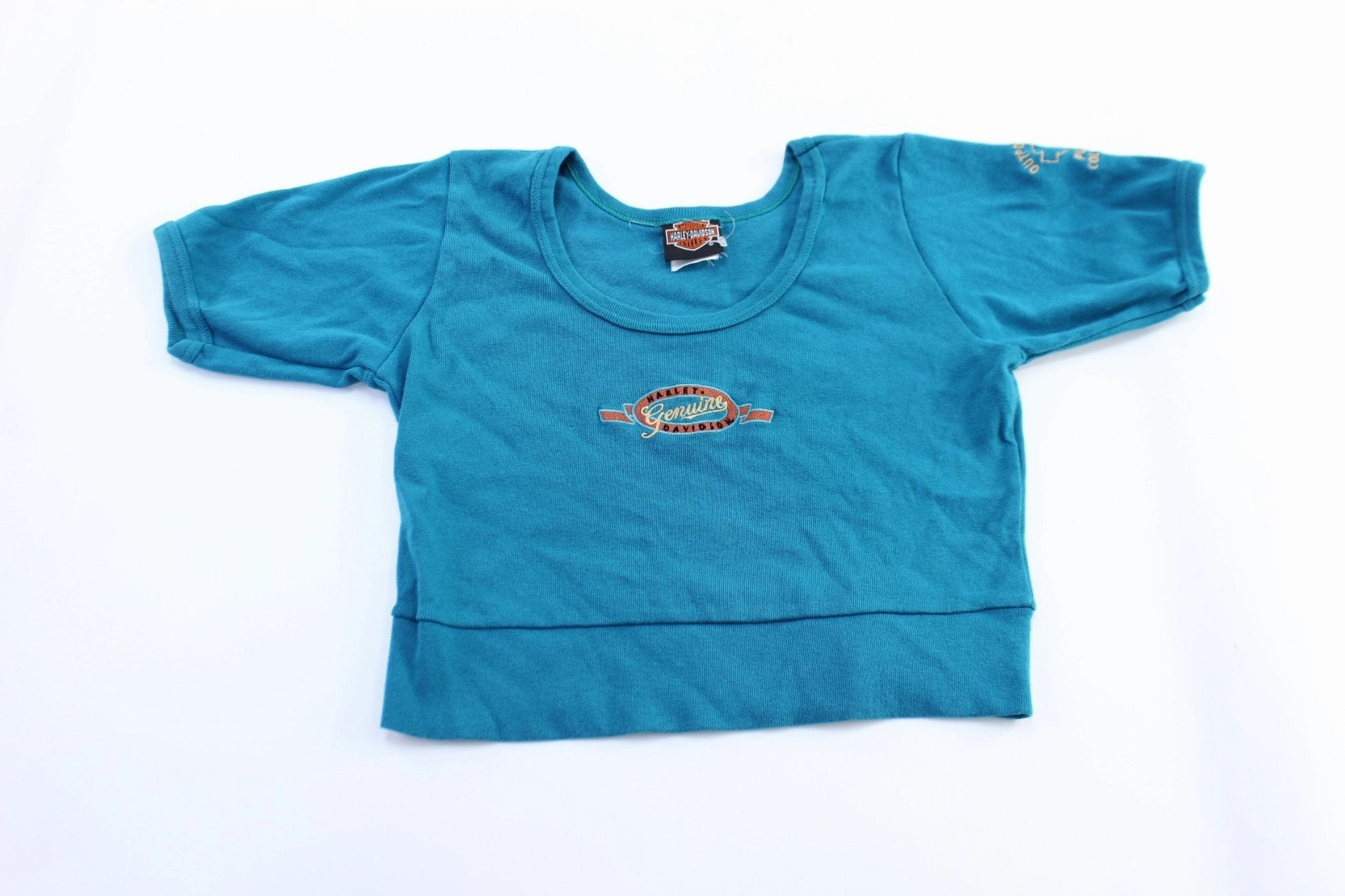 Women's Harley Davidson Motorcycles Embroidered Pueblo, Colorado T-Shirt Basic Layer Moisture Wicking Fabric