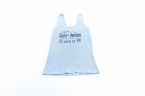 Women's Harley Davidson Motorcycles Embroidered St. Louis , Missouri Tank Top Non Restrictive Cuffing