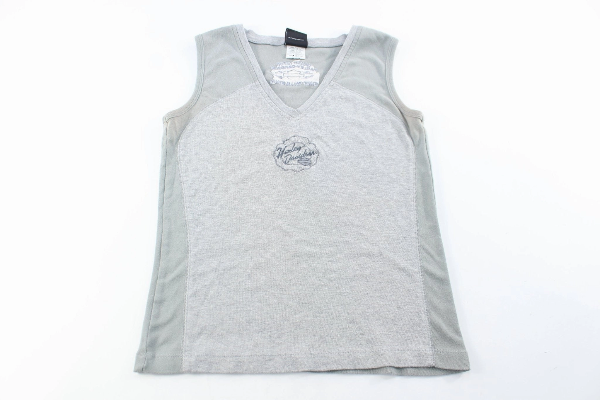 Women's Harley Davidson Motorcycles Embroidered Tank Top Soft Grip Modular Panel Layouts