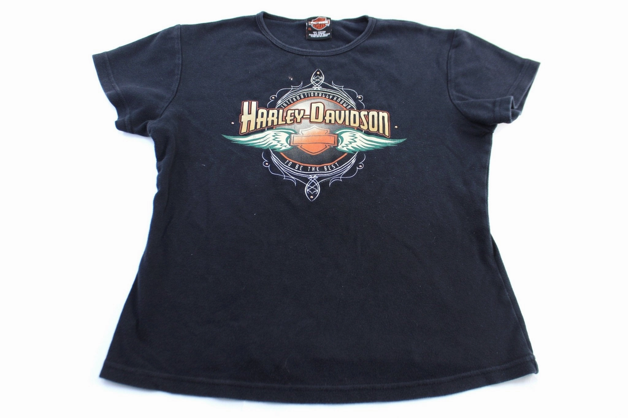 Reinforced Collar Adaptable Women's Harley Davidson Motorcycles Houston, Texas T-Shirt