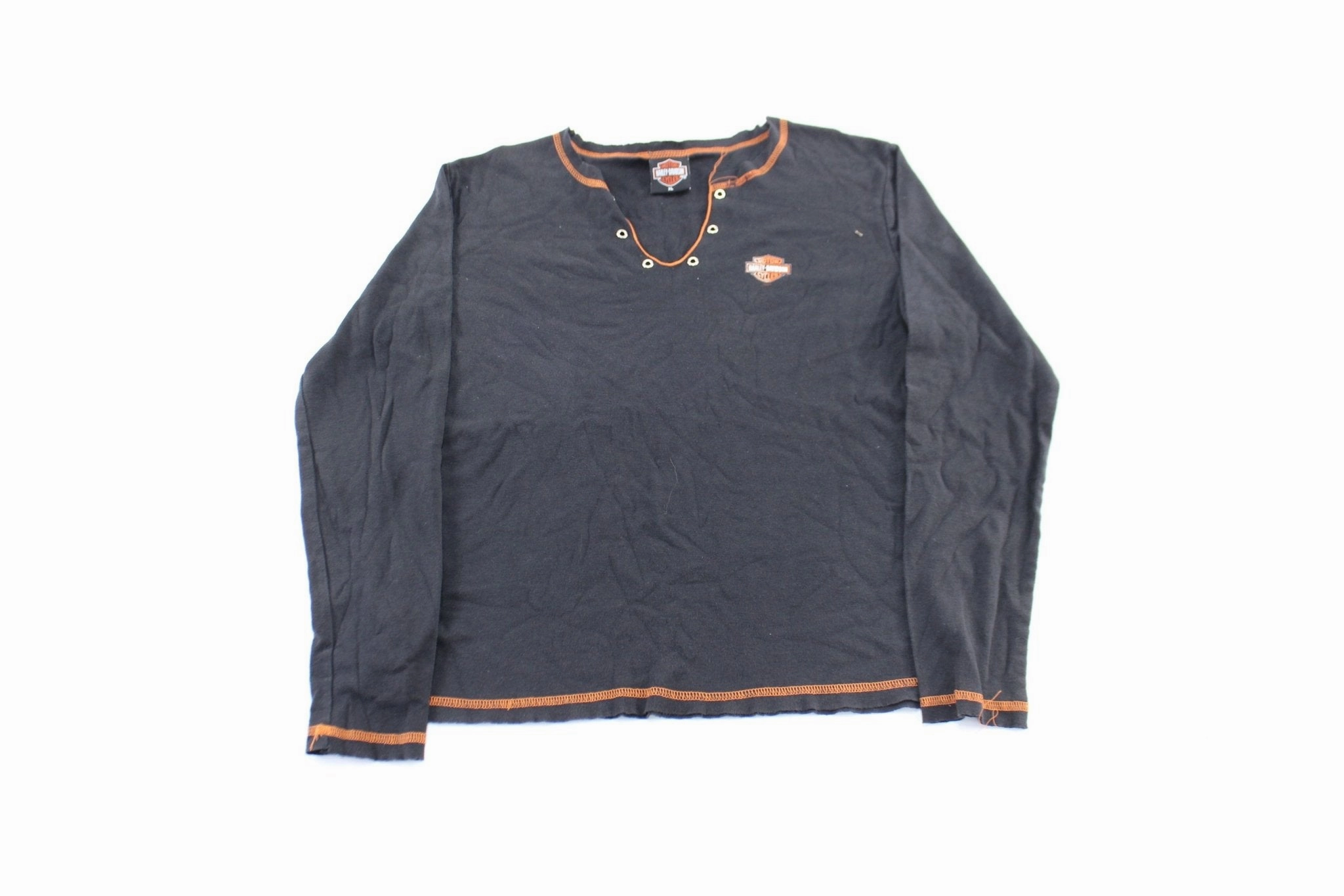 Quality Fabric Relaxed Fit Women's Harley Davidson Motorcycles Longview, Texas LS T-Shirt