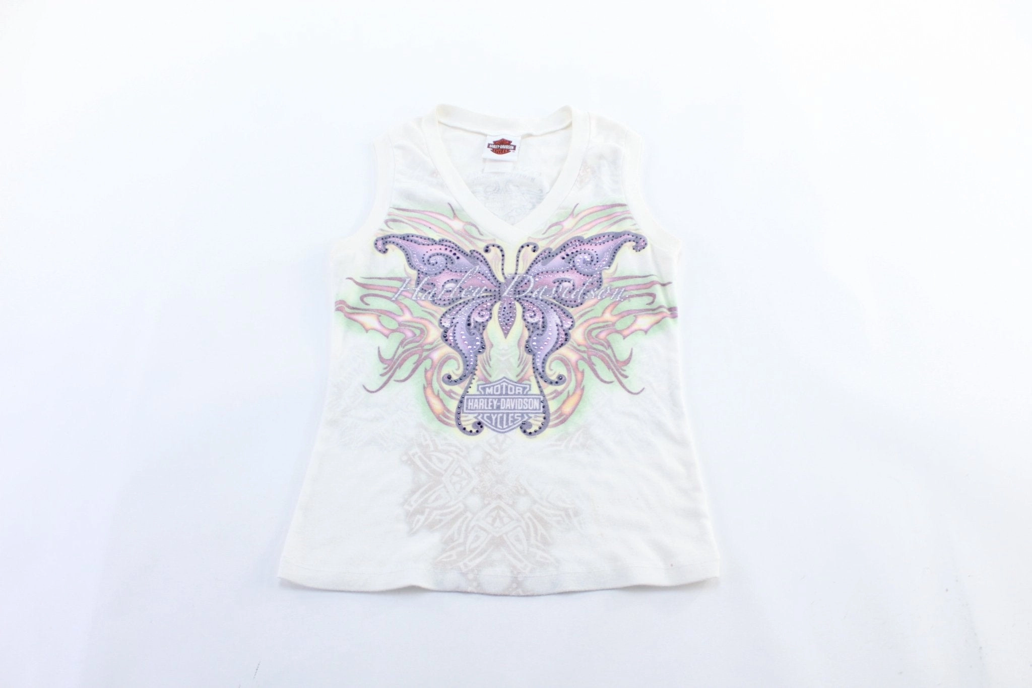 Easy Care Material Women's Harley Davidson Motorcycles Sedona, Arizona Butterfly Tank Top