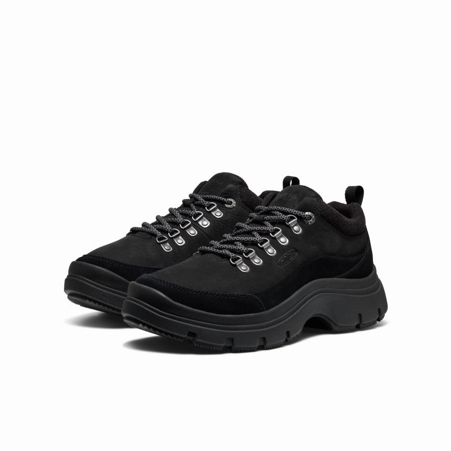 Textured Pattern Urban Sleek Women's Kosa Oxford  |  Black/Black