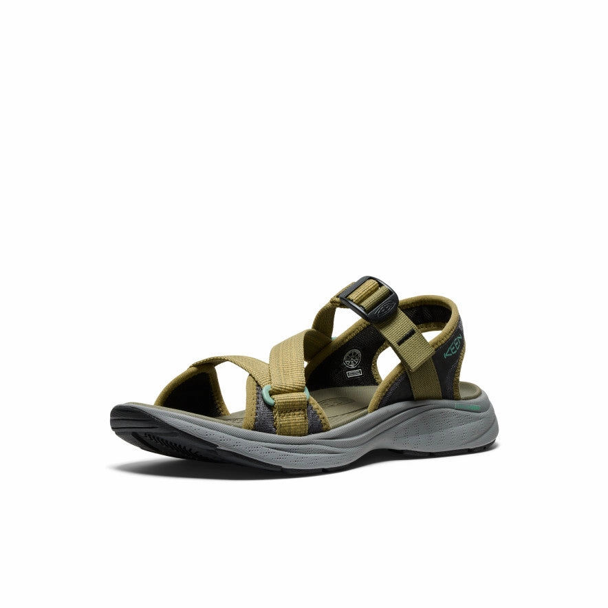 Women's Leiki Open-Toe Sandal  |  Martini Olive/Granite Green Sporty Edge Smooth Motion