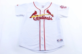 Women's Majestic Embroidered St. Louis Cardinals Baseball Jersey Ultraviolet Protection Fabric Rugged Wear