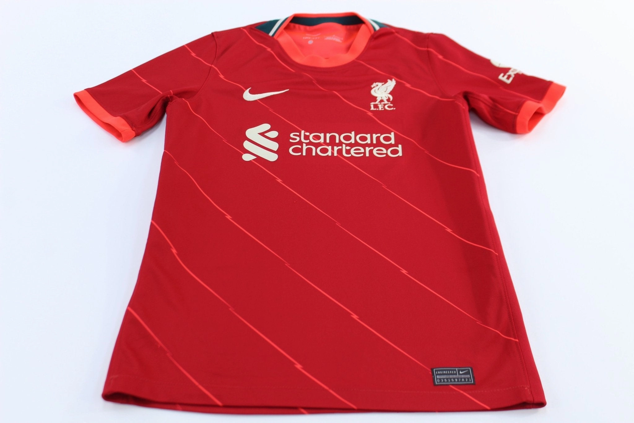 Women's Nike Embroidered Logo Liverpool Red Soccer Jersey Adjustable Hem Drawstring Laser Cut Edge Finishing