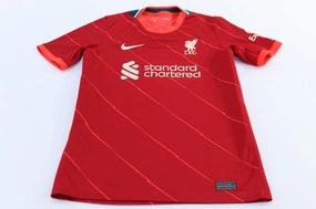 Women's Nike Embroidered Logo Liverpool Red Soccer Jersey Adjustable Hem Drawstring Laser Cut Edge Finishing