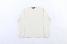 Soft and durable Simple and Comfortable Women's Ralph Lauren Polo Jeans Co. White Sweater