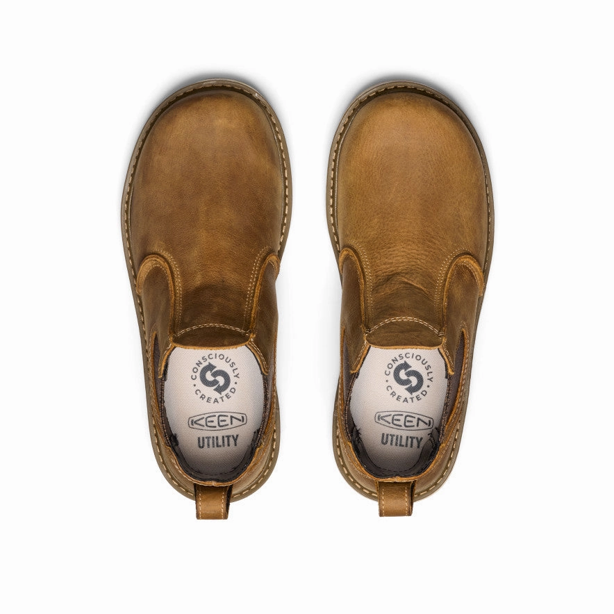 Simple Look Quick Travel Walk Women's San Jose Chelsea 90?? Heel Boot (Soft Toe)  |  Belgian/Gum