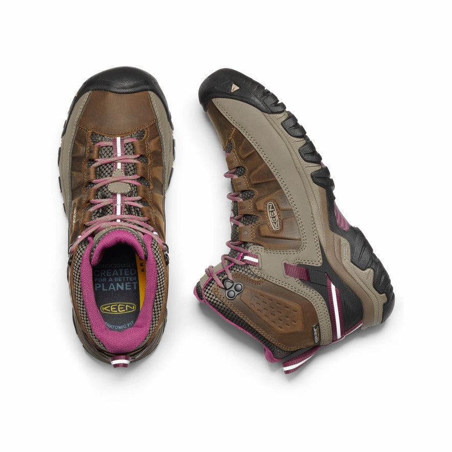 sports Supportive Fit Women's Targhee III Waterproof Mid  |  Weiss/Boysenberry