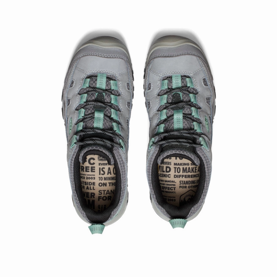 Women's Targhee IV Vented Hiking Shoe  |  Alloy/Granite Green Soft Interior Breathable fabric