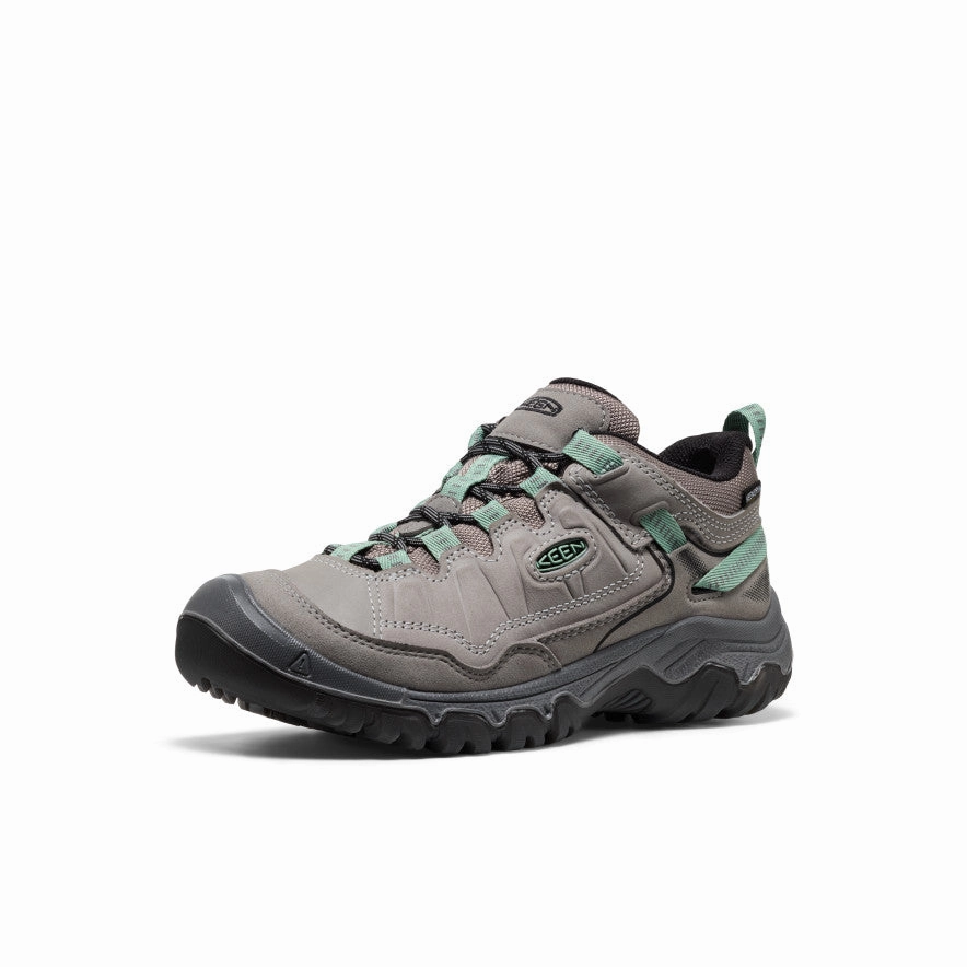 Women's Targhee IV Waterproof Hiking Shoe  |  Alloy/Granite Green Breathable fabric