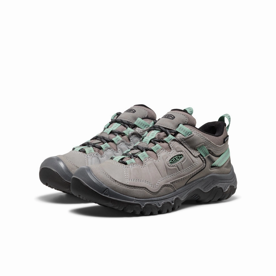 Wide fit Cushioned Midsole Women's Targhee IV Waterproof Hiking Shoe  |  Alloy/Granite Green