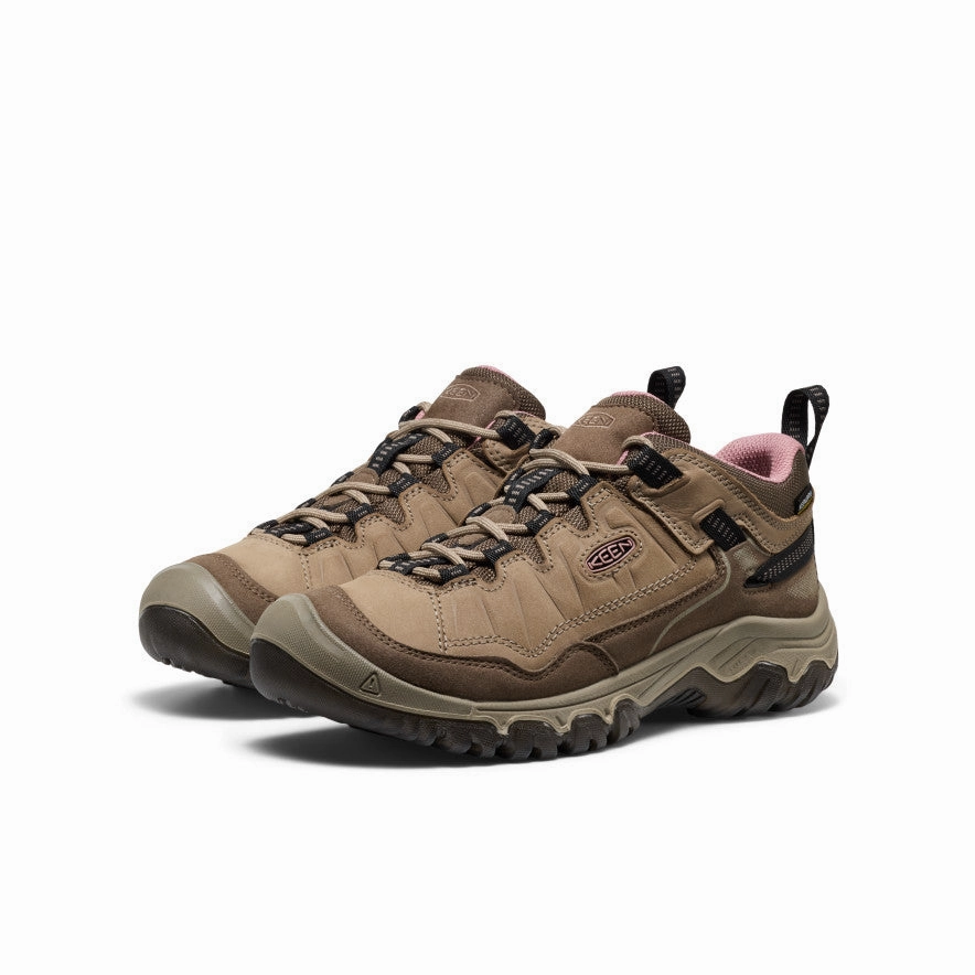 Women's Targhee IV Waterproof Hiking Shoe  |  Brindle/Nostalgia Rose Supportive Fit