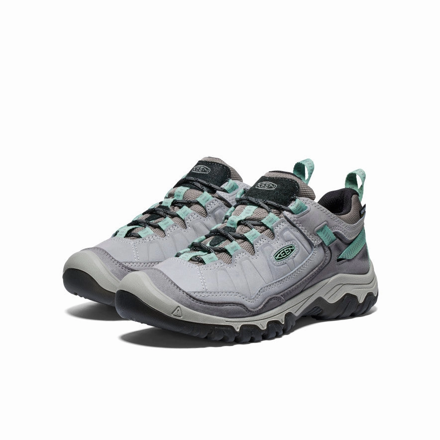 Women's Targhee IV Wide Waterproof Hiking Shoe  |  Alloy/Granite Green Reinforced toe