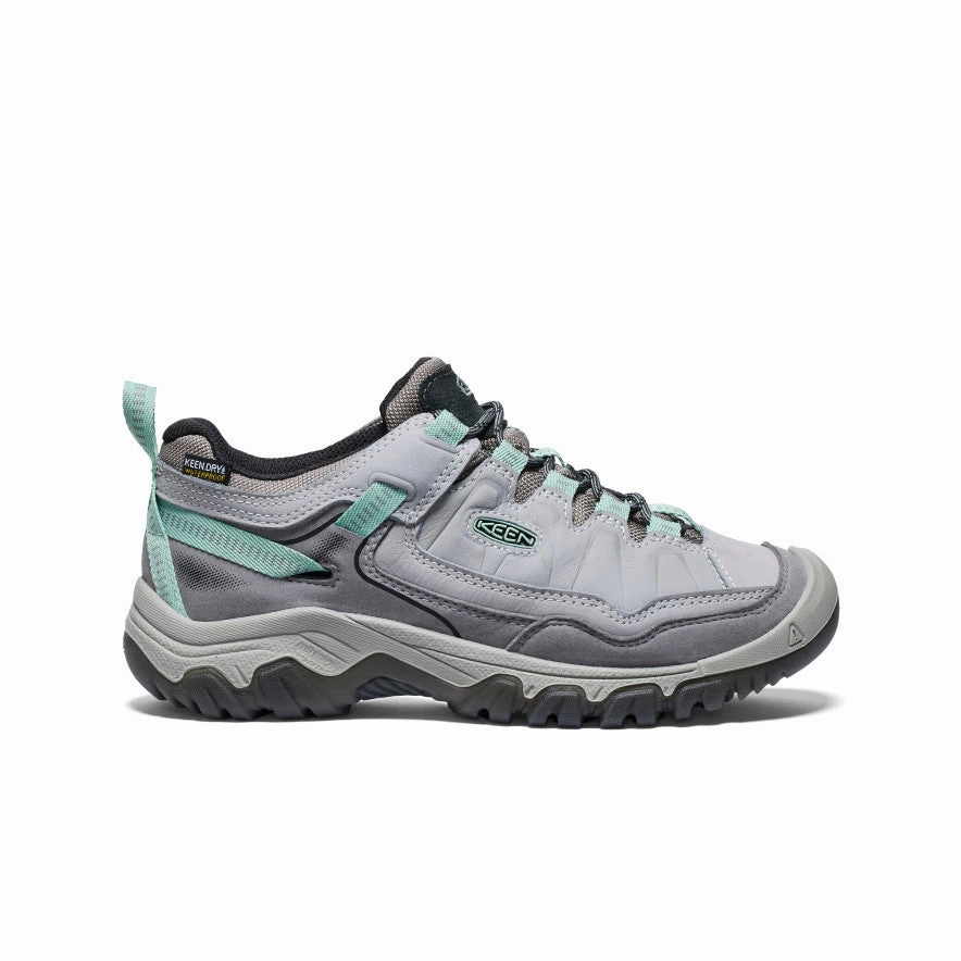 Women's Targhee IV Wide Waterproof Hiking Shoe  |  Alloy/Granite Green Functional
