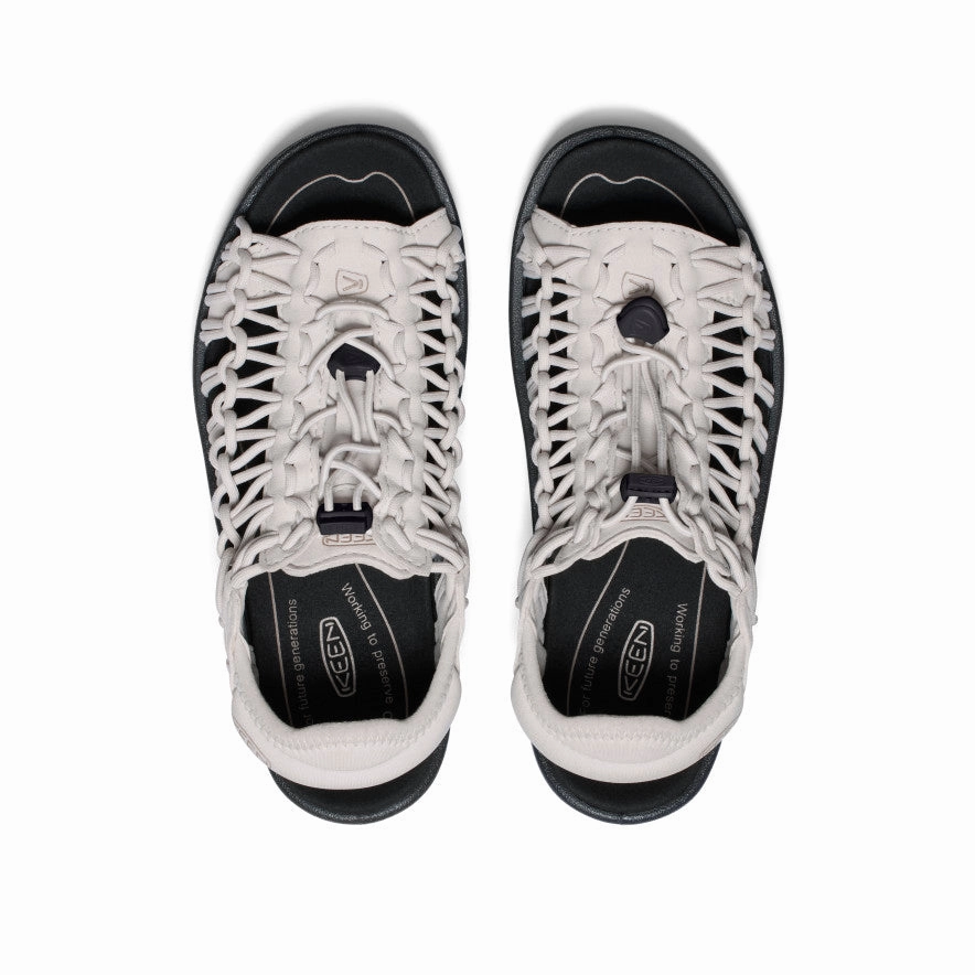 Women's UNEEK II Open-Toe Sneaker  |  Silver Birch/Black Family Meet Mid Top Style