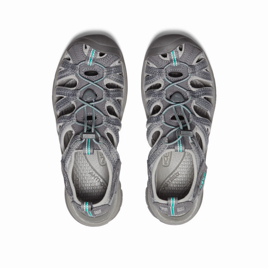 waterproof Contoured Women's Whisper  |  Medium Grey/Peacock Green