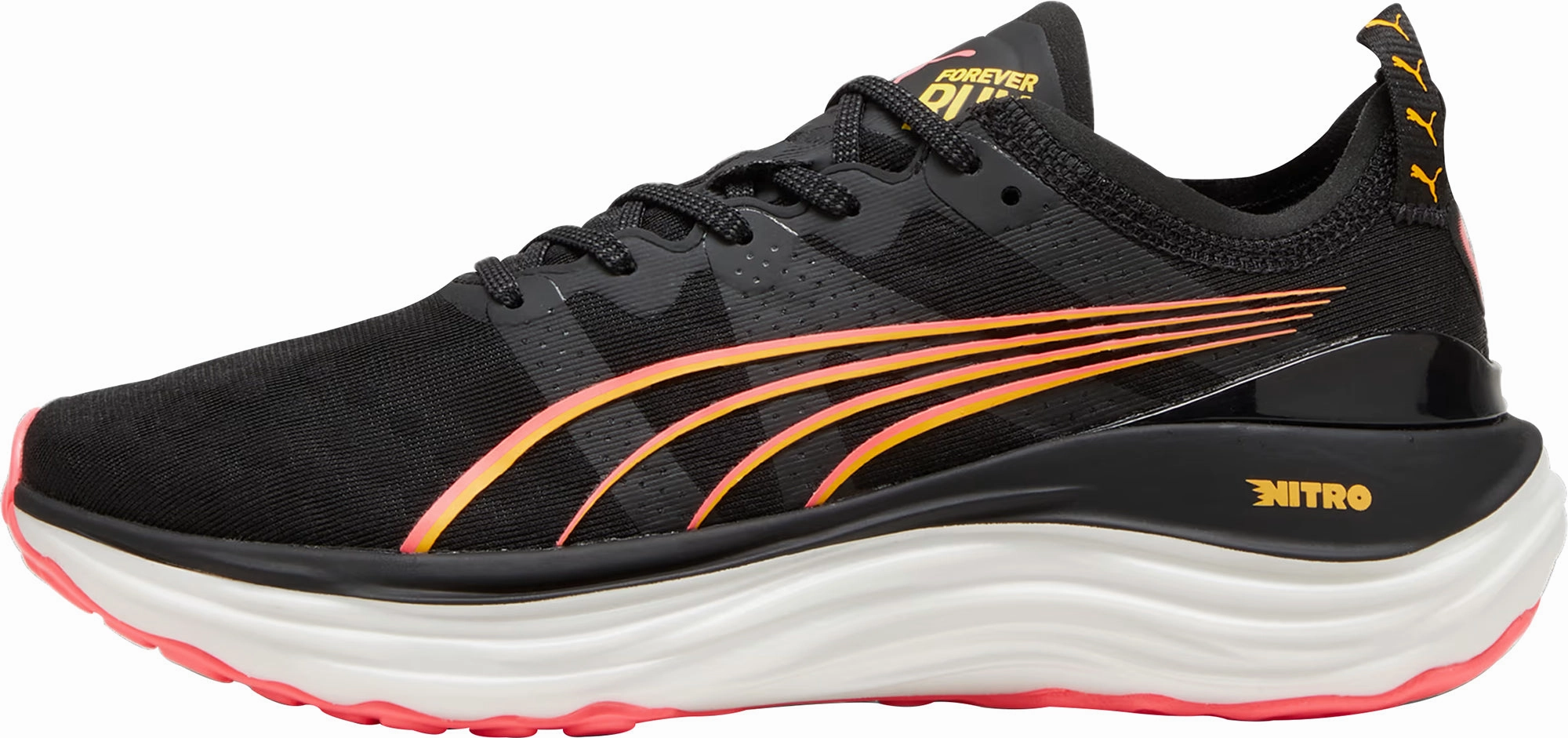 running on snow shoes Puma ForeverRun Nitro Womens Running Shoes - Black