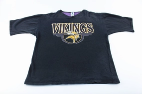 90's Minnesota Vikings Logo T-Shirt Workout Gear