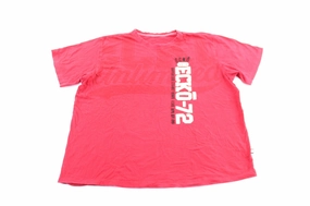 Y2K Ecko Unltd. Embroidered Red T-Shirt Chill Comfort V neck elegance