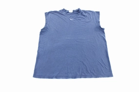 Team Vibe Y2K Nike Embroidered Logo Navy Blue Tank Top