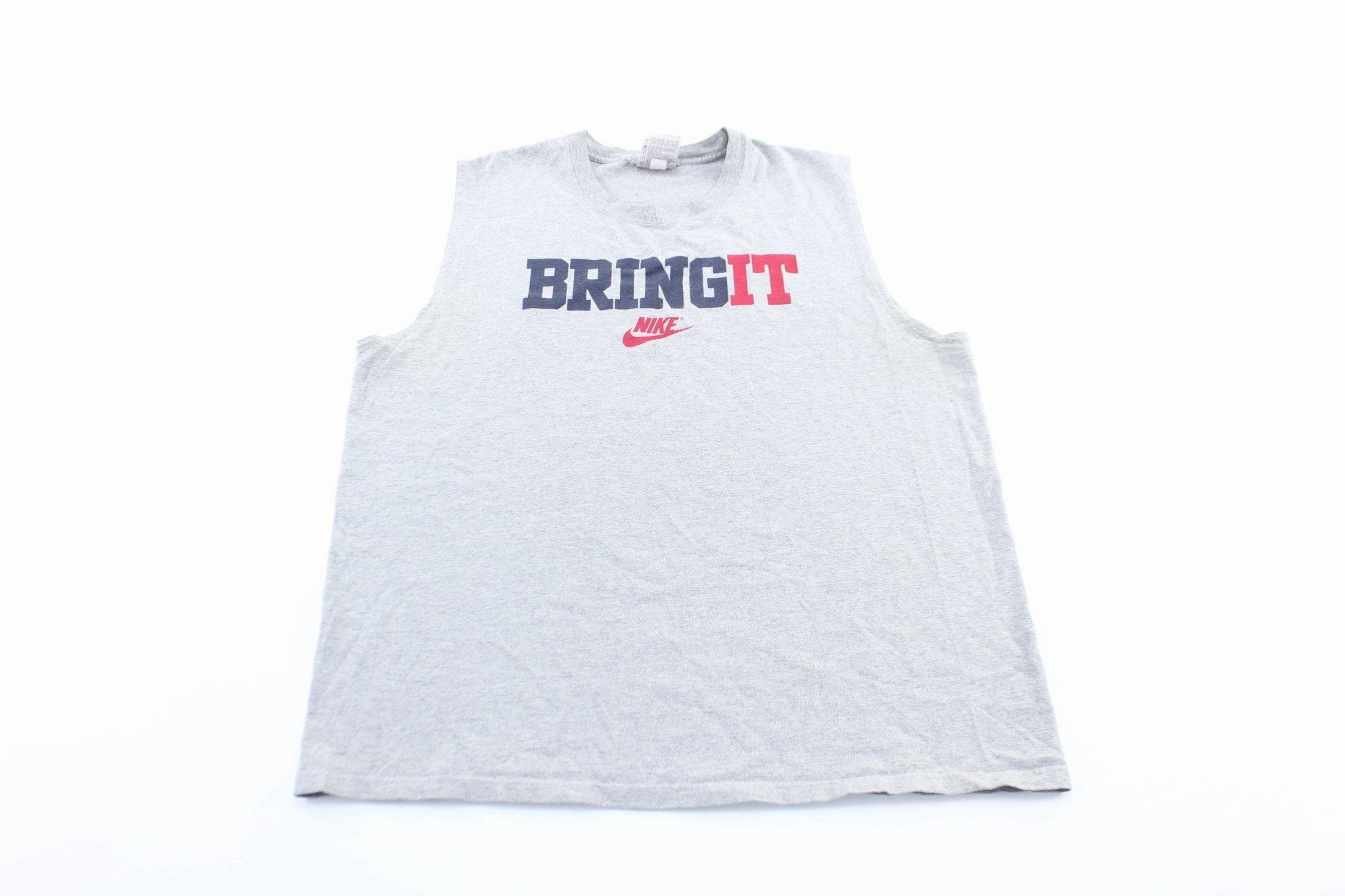 Y2K Nike Logo Bring It Tank Top Sweat Ready Wicking Channel Technology