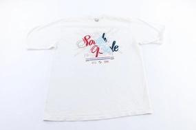 Y2K South Pole Multicolor Graphic T-shirt Brushed Interior Lining Effortless Fashion