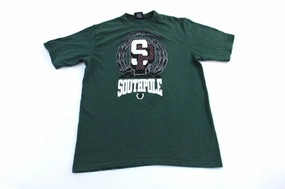 Y2K SouthPole Logo Green T-Shirt Daily Trend Soft Texture
