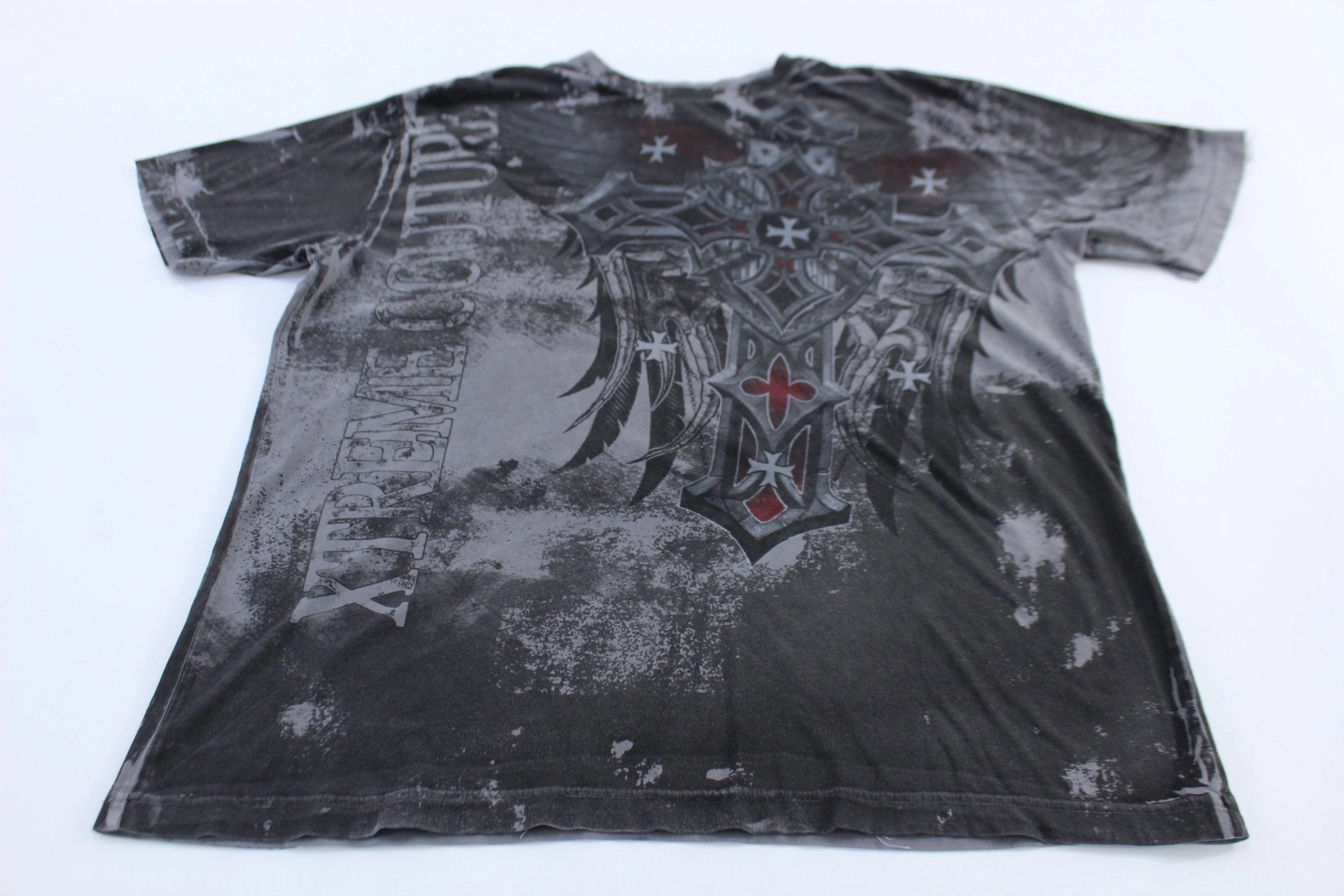 Y2K Xtreme Couture Crosses All Over Graphic T-shirt Minimalist purity