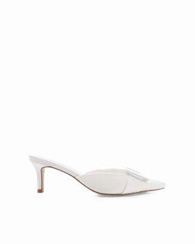 YORKIE - WHITE SATIN Casual Classic Versatile Footwear