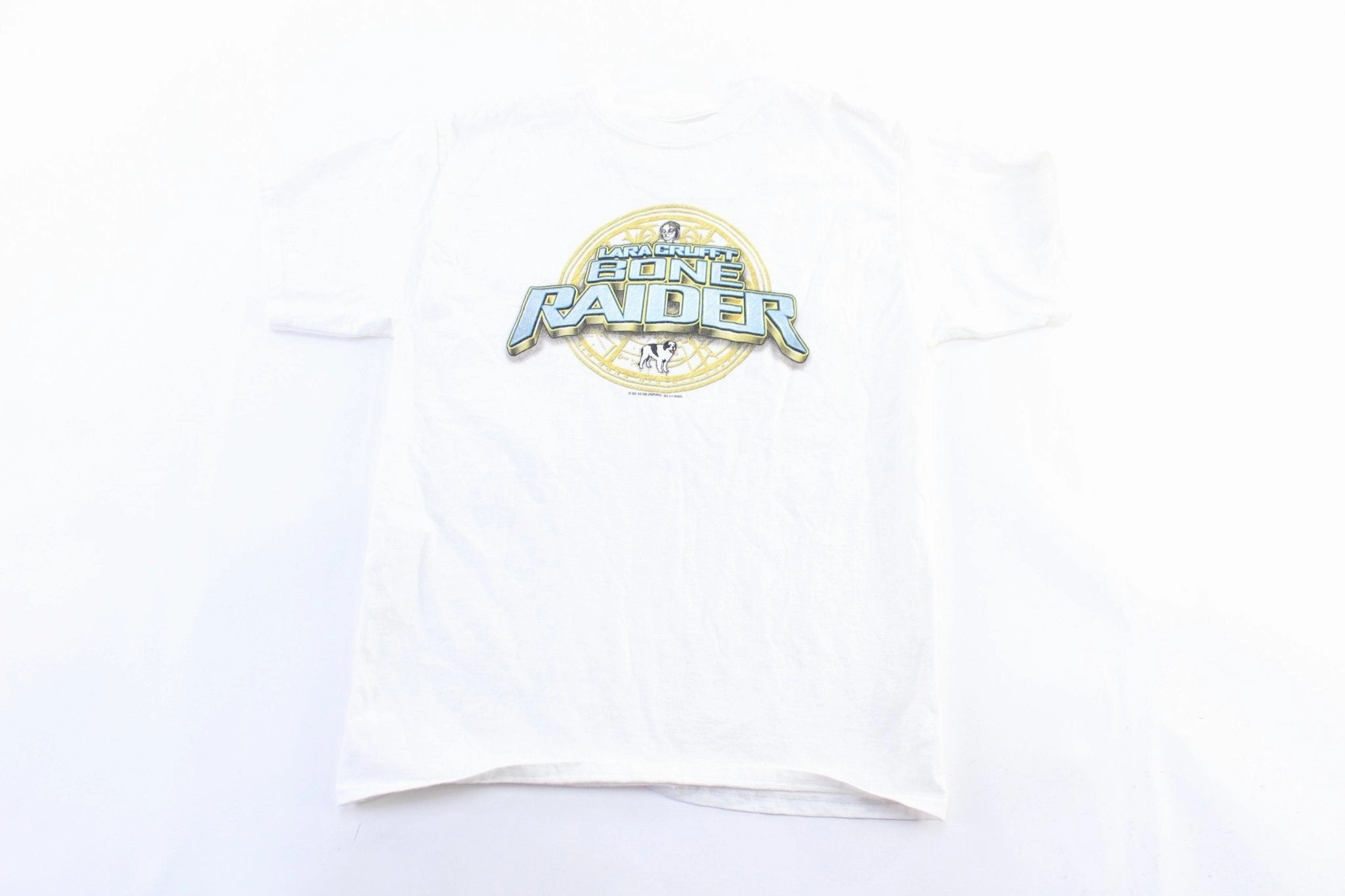 Youth 2001 Big Dogs Tomb Raider T-Shirt Organic Cotton Blend Daily Casual