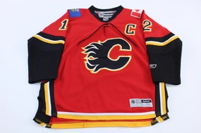 Youth Calgary Flames Jarome Iginla Reebok Hockey Jersey Soft Grip