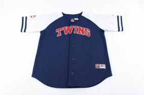 All Purpose Knit Youth Nike Embroidered Logo Minnesota Twins Baseball Jersey