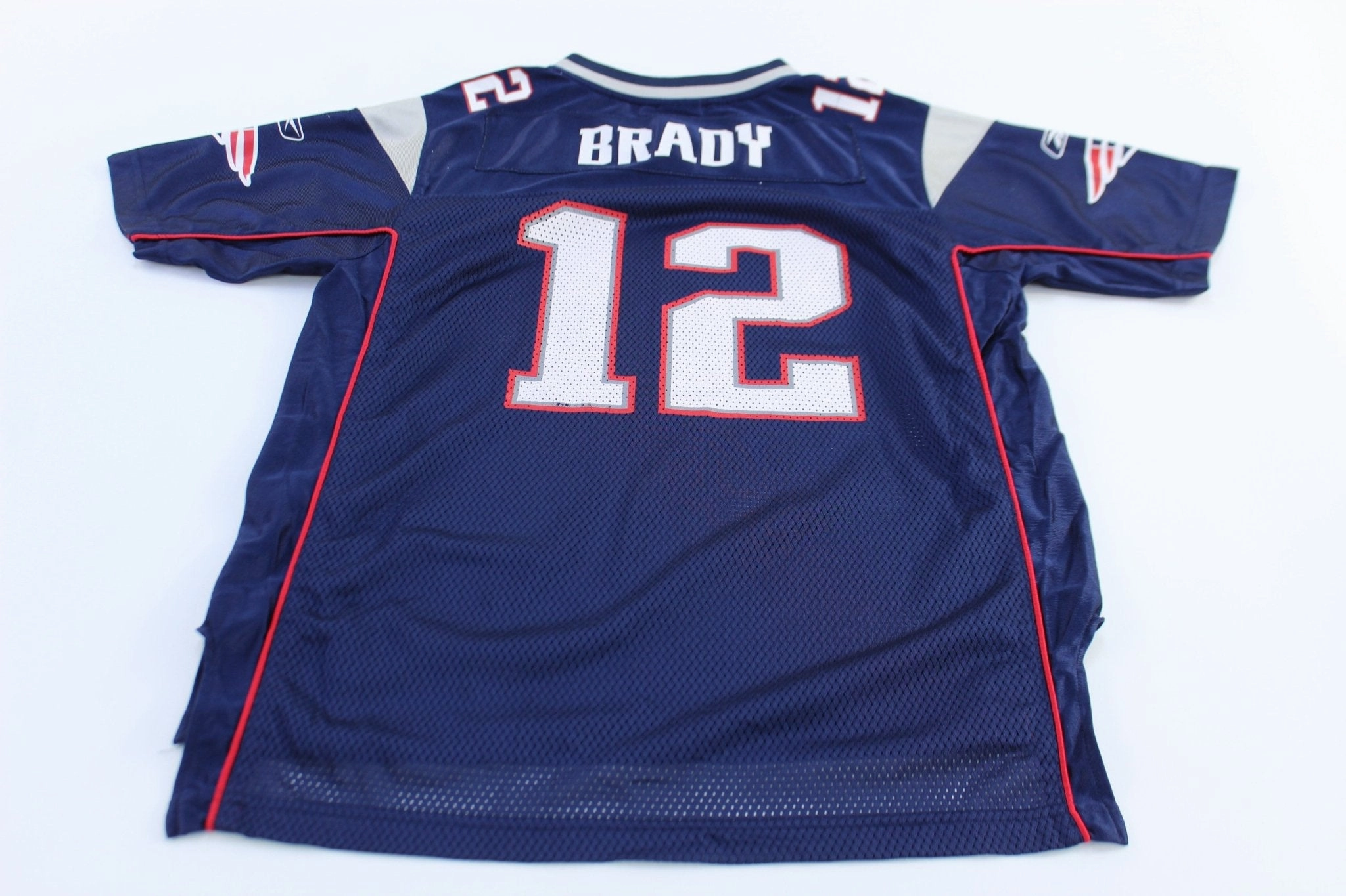 Reinforced Shoulder Panels Youth Reebok New England Patriots Tom Brady Football Jersey
