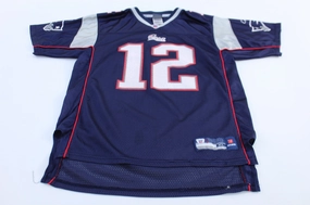 UV protection coating Thermal regulation Youth Reebok Tom Brady New England Patriots Football Jersey