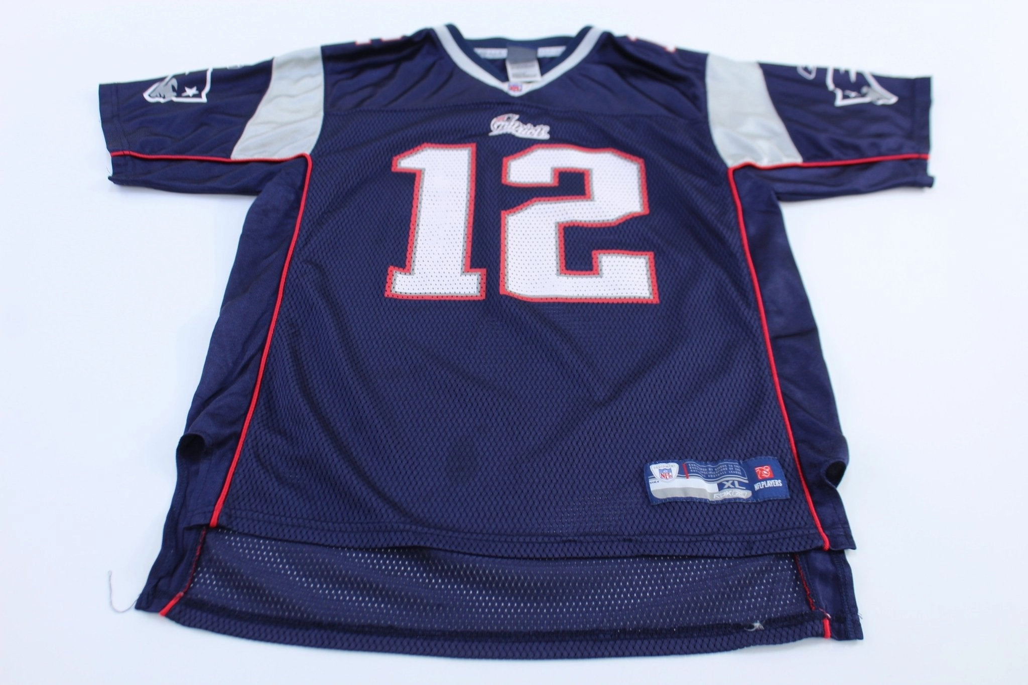UV protection coating Thermal regulation Youth Reebok Tom Brady New England Patriots Football Jersey