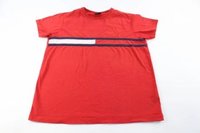 Youth Tommy Hilfiger Red Flag T-Shirt Versatile Trend Customer Favorite