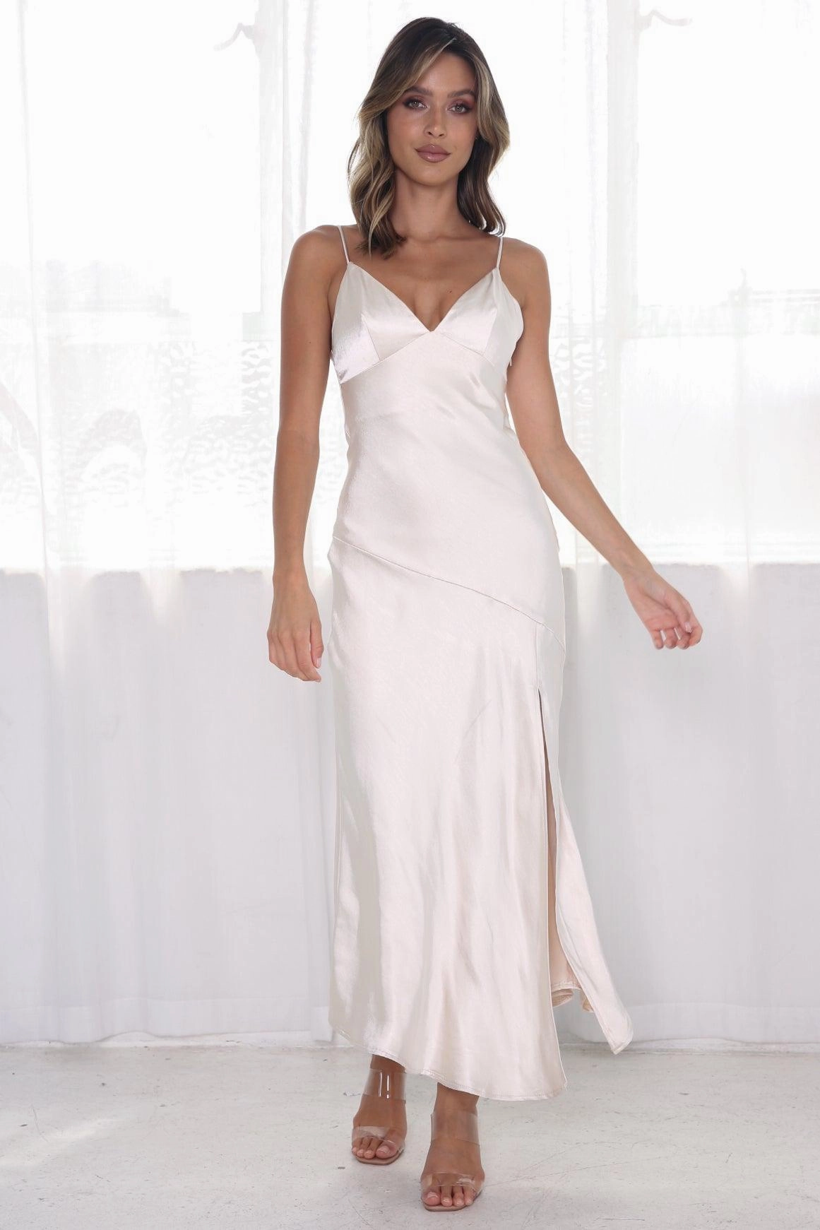 Zelda Dress - Champagne Classic Appeal Global Style