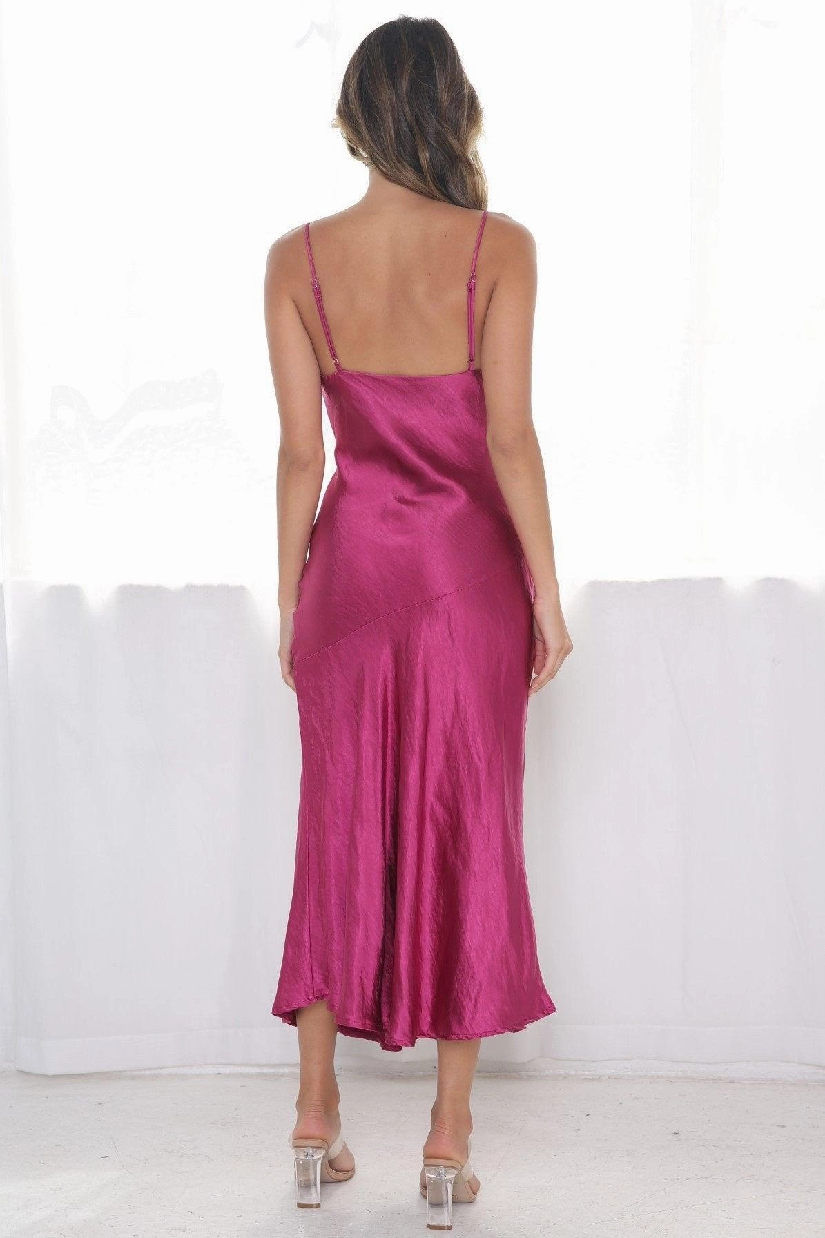 Soft Stitch Zelda Dress - Fuchsia